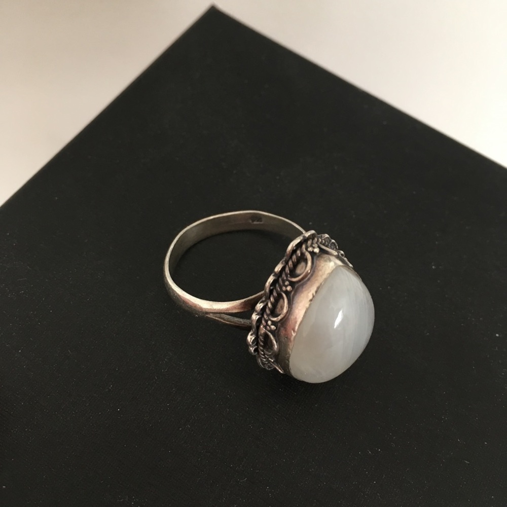 Moonstone Silver Ring - image 2